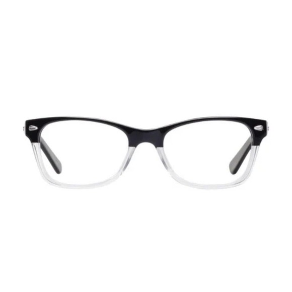 Ernest Hemingway 4606 51-20-140 2 Tone Eyeglass Frames Wayfarer Black Clear - Picture 1 of 9